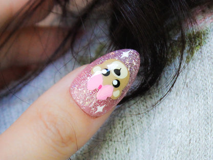 XOXO Teddy Bear Kiss Nail Stickers