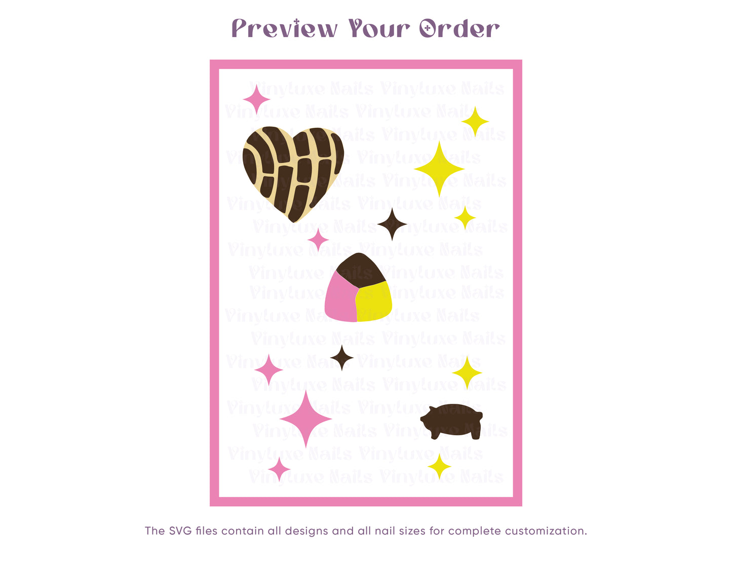 Pan Dulce Delight Digital Nail Stickers