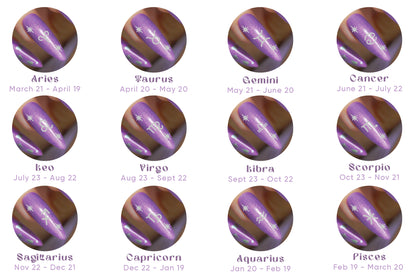 Zodiac Cosmic Dream Nail Stickers